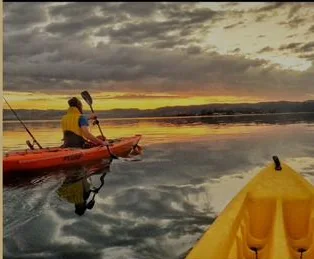 Kayaking on the Knysna lagoon